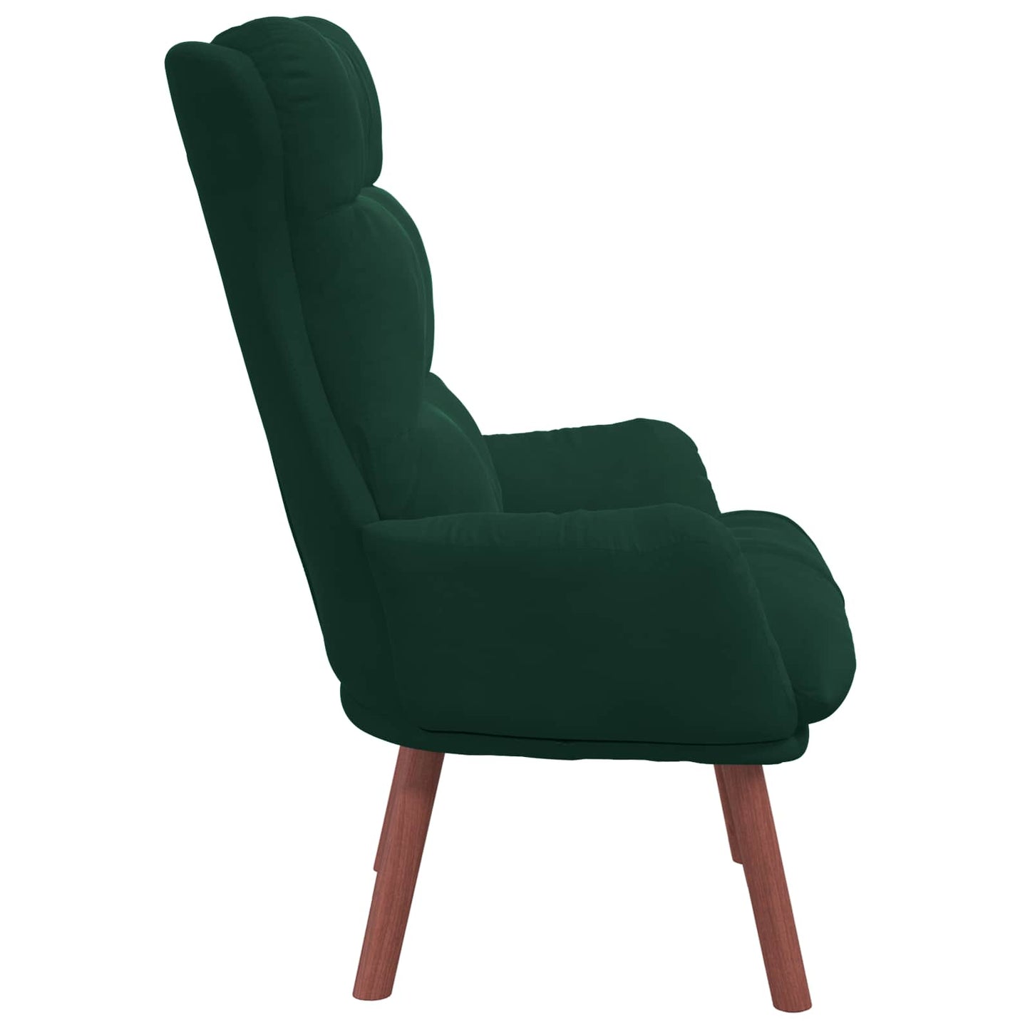Fauteuil Donkergroen 69 x 74 x 93 cm Fluweel