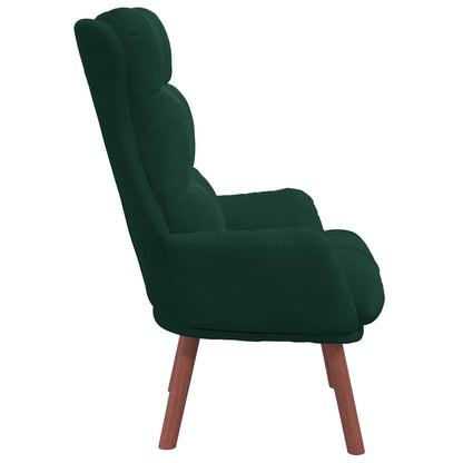 Fauteuil Donkergroen 69 x 74 x 93 cm Fluweel