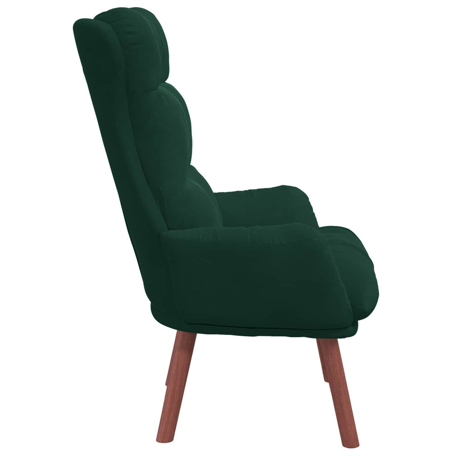 Fauteuil Donkergroen 69 x 74 x 93 cm Fluweel
