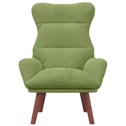 Fauteuil Lichtgroen 69 x 74 x 93 cm Fluweel