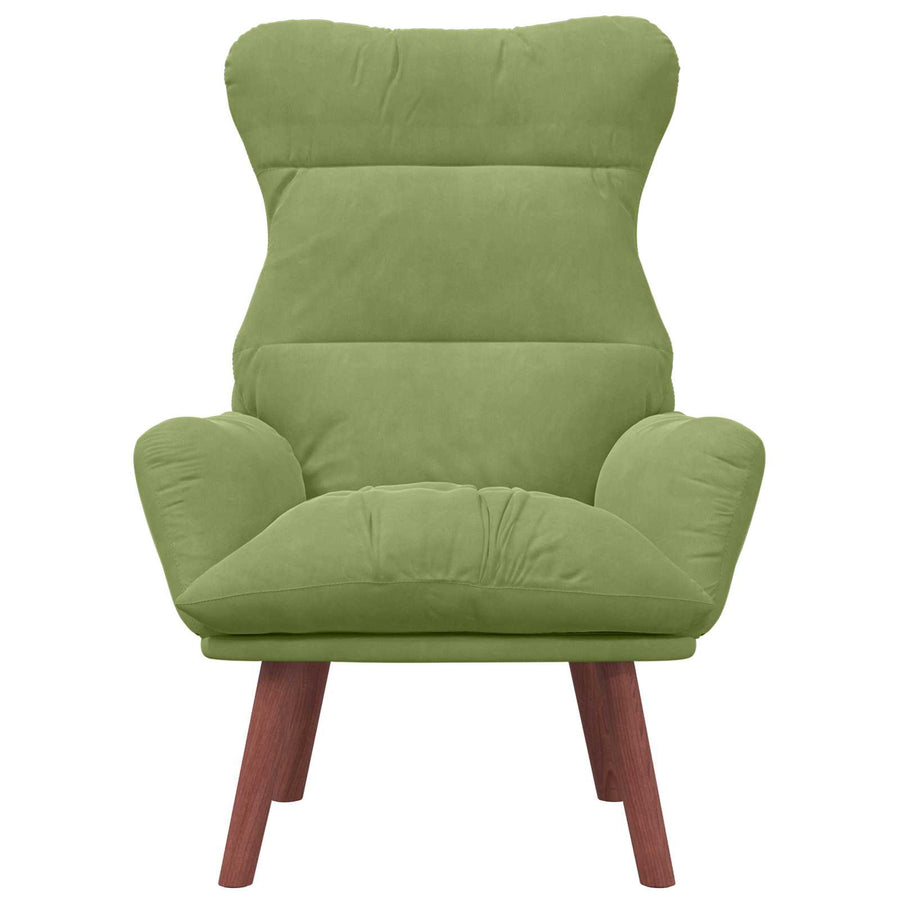 Fauteuil Lichtgroen 69 x 74 x 93 cm Fluweel