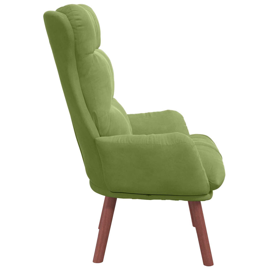 Fauteuil Lichtgroen 69 x 74 x 93 cm Fluweel