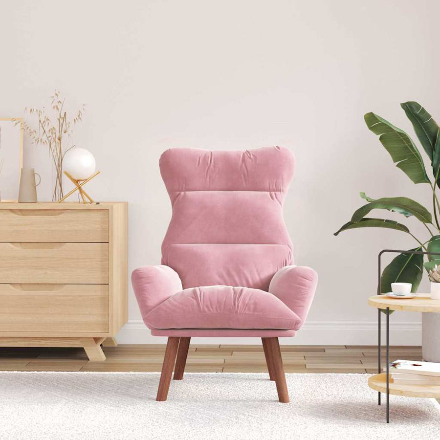 Fauteuil Roze 69 x 74 x 93 cm Fluweel