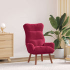Fauteuil wijnrood 69x74x93 cm fluweel