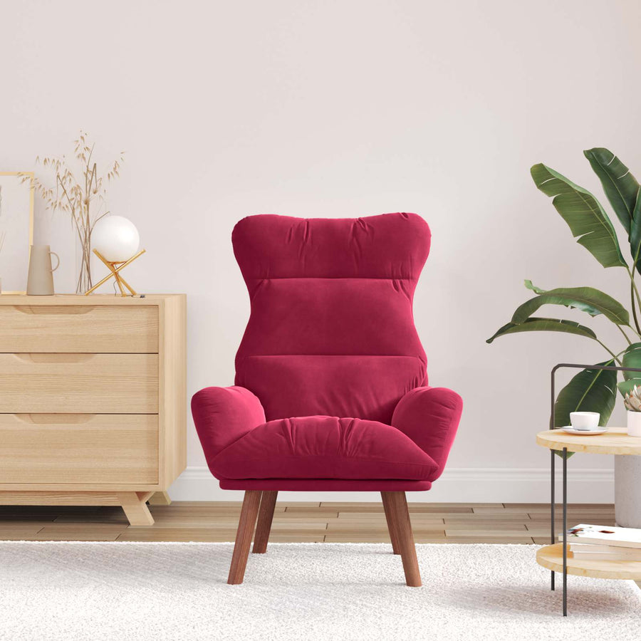 Fauteuil Wijnrood 69 x 74 x 93 cm Fluweel