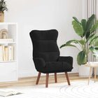 Fauteuil zwart fluweel 69x74x93 cm