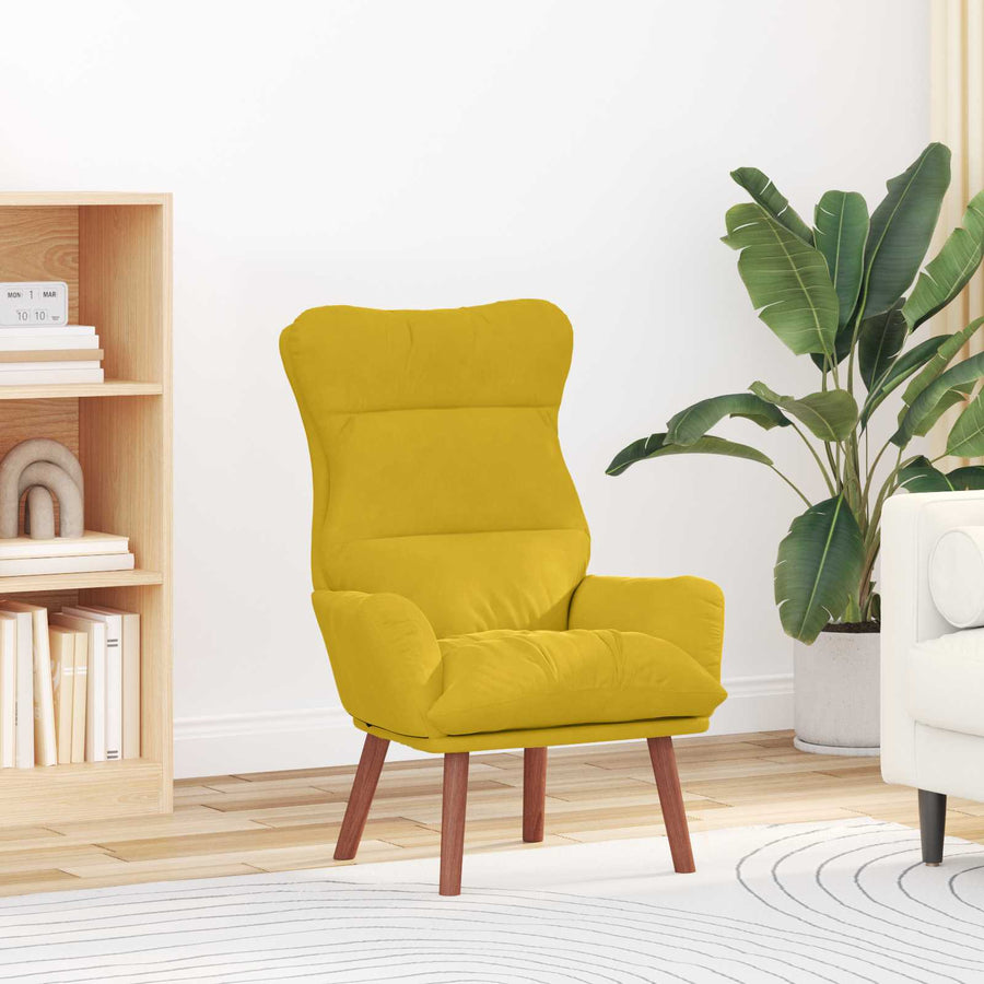 Fauteuil Geel 69 x 74 x 93 cm Fluweel