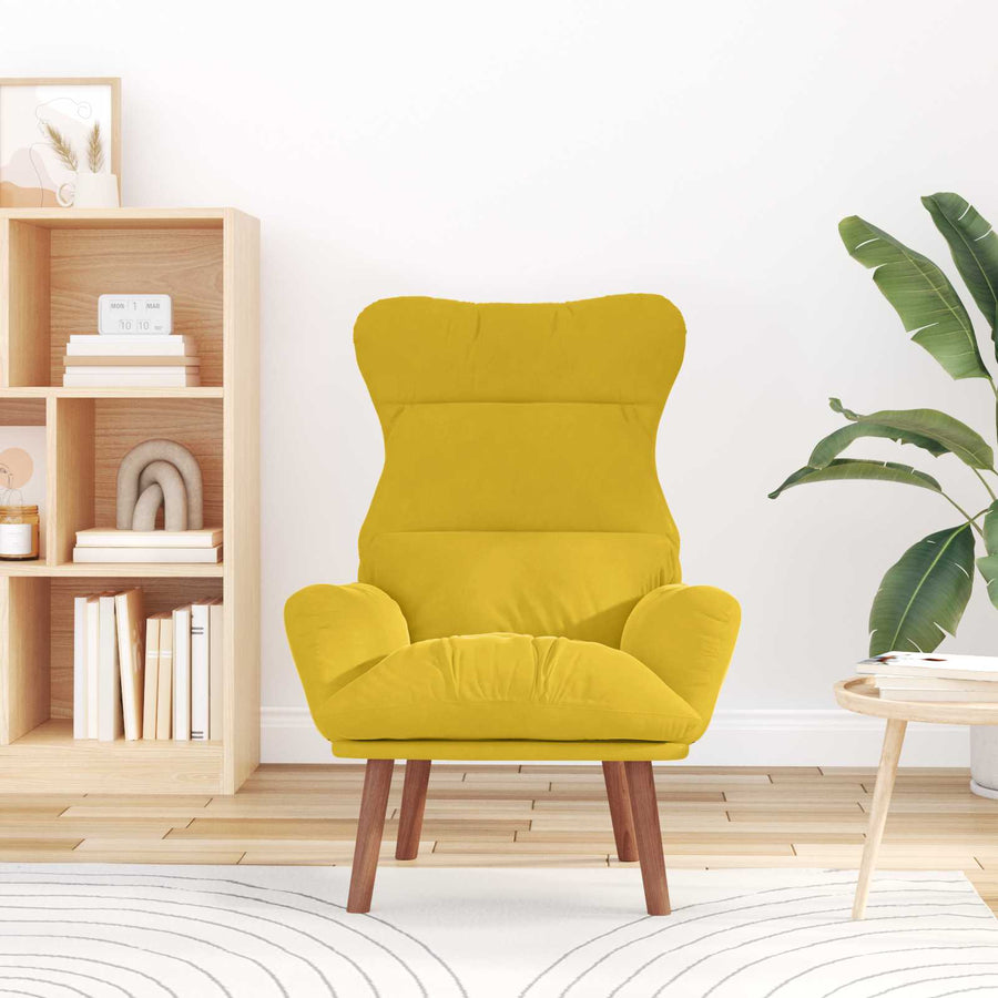 Fauteuil Geel 69 x 74 x 93 cm Fluweel