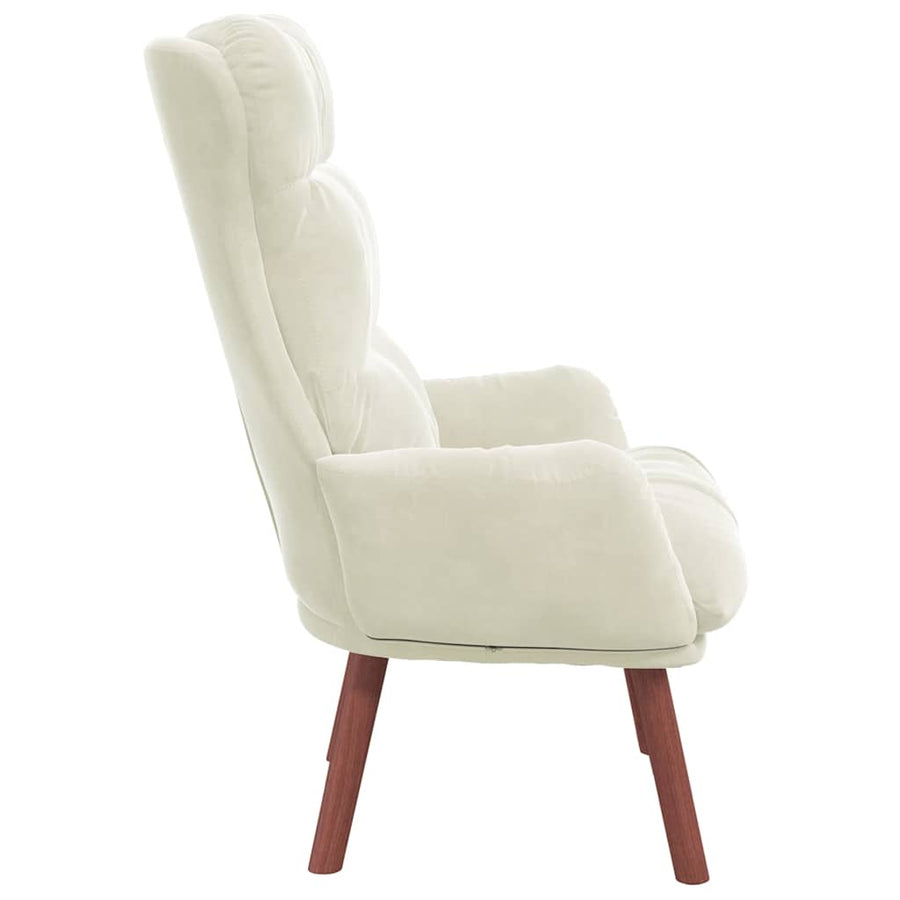 Fauteuil Crème 69 x 74 x 93 cm Fluweel