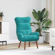 Fauteuil 69x74x93 cm turquoise fluweel