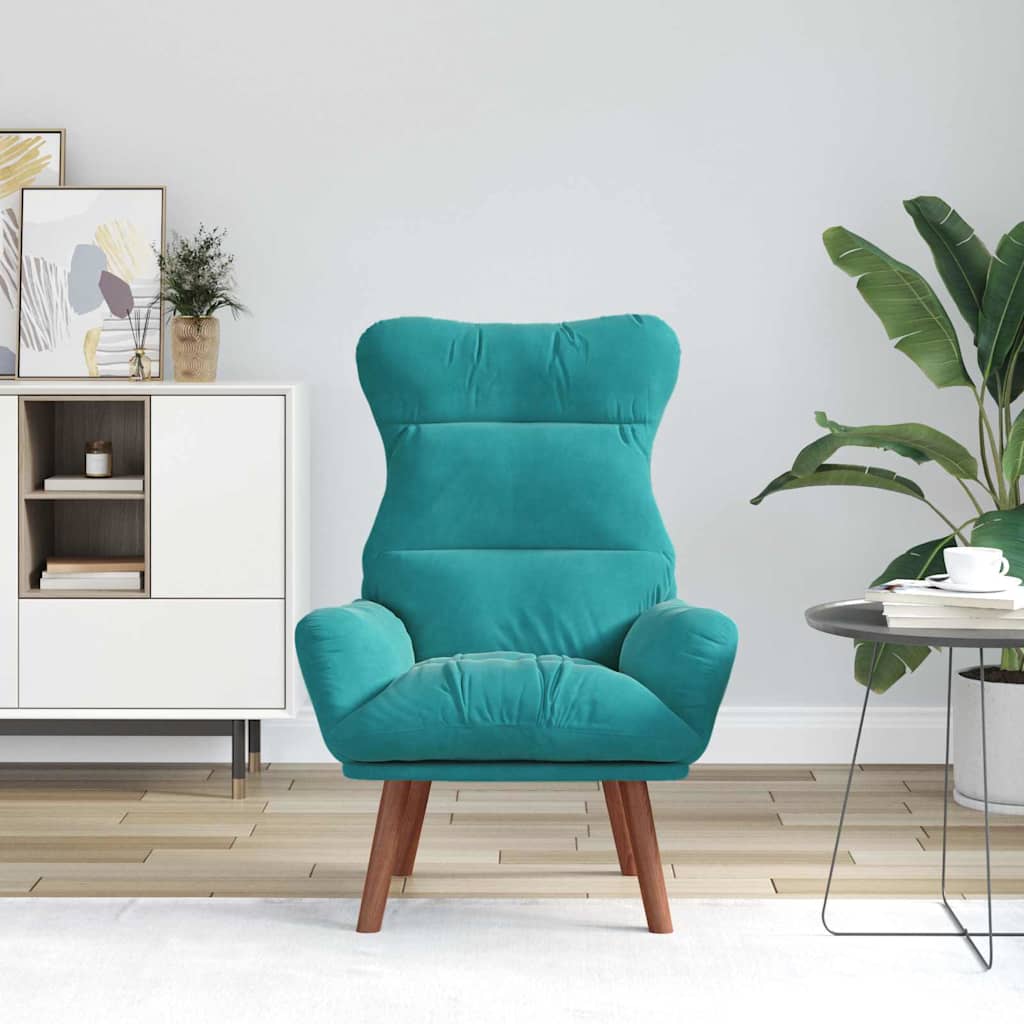 Fauteuil Turquoise 69 x 74 x 93 cm Fluweel