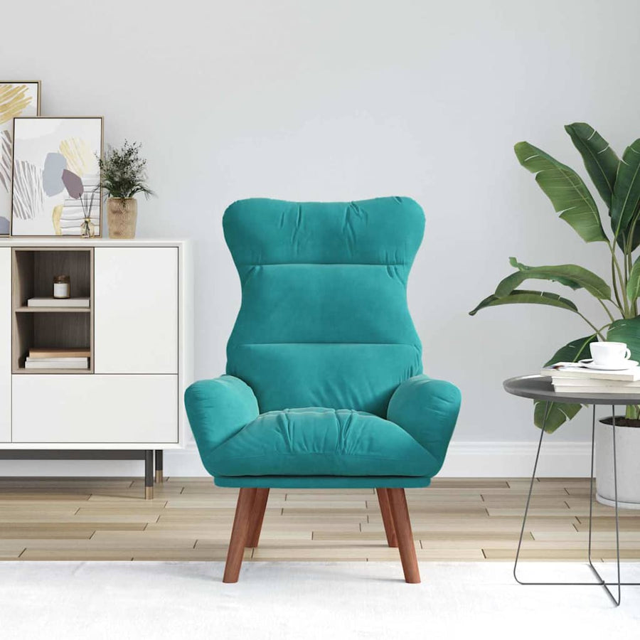 Fauteuil Turquoise 69 x 74 x 93 cm Fluweel