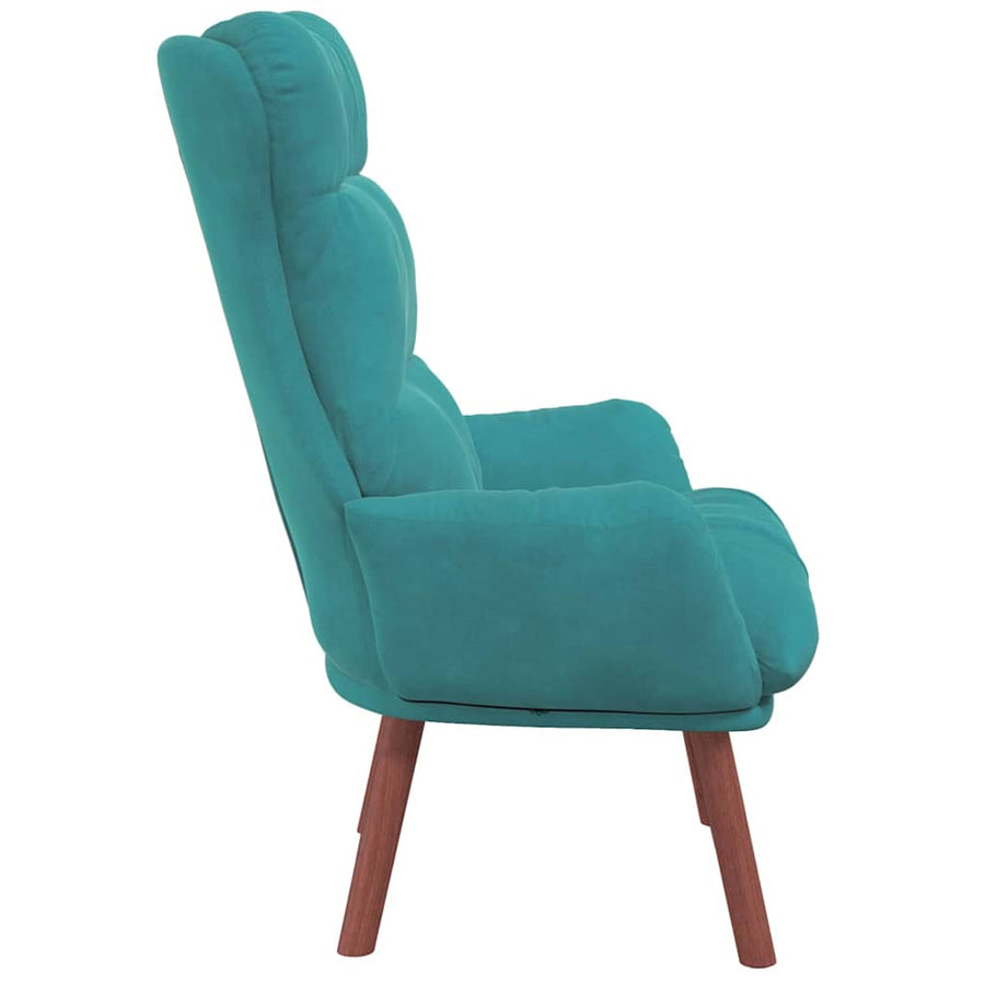 Fauteuil Turquoise 69 x 74 x 93 cm Fluweel