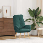 Fauteuil donkergroen 69x74x93 cm stof multiplex