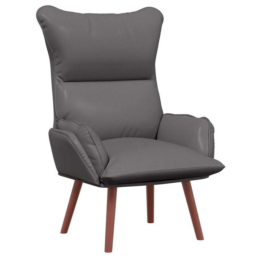 Fauteuil 69 X 74 X 93 Cm Kunstleer Grijs