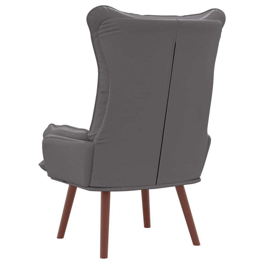 Fauteuil 69 X 74 X 93 Cm Kunstleer Grijs
