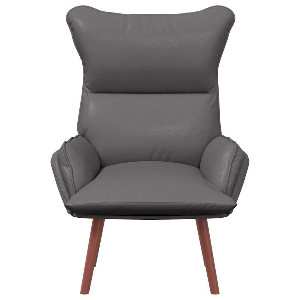 Fauteuil 69 X 74 X 93 Cm Kunstleer Grijs