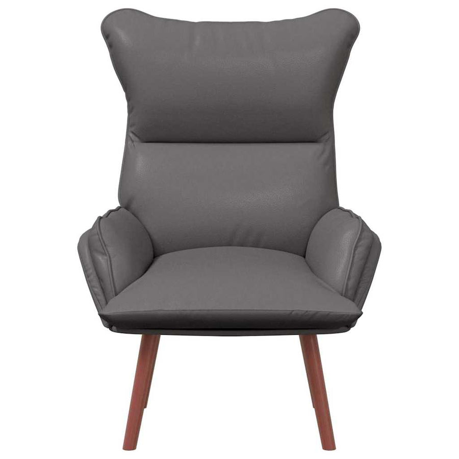 Fauteuil 69 X 74 X 93 Cm Kunstleer Grijs