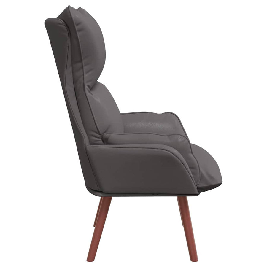 Fauteuil 69 X 74 X 93 Cm Kunstleer Grijs