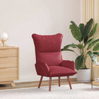 Fauteuil wijnrood 69x74x93 cm kunstleer