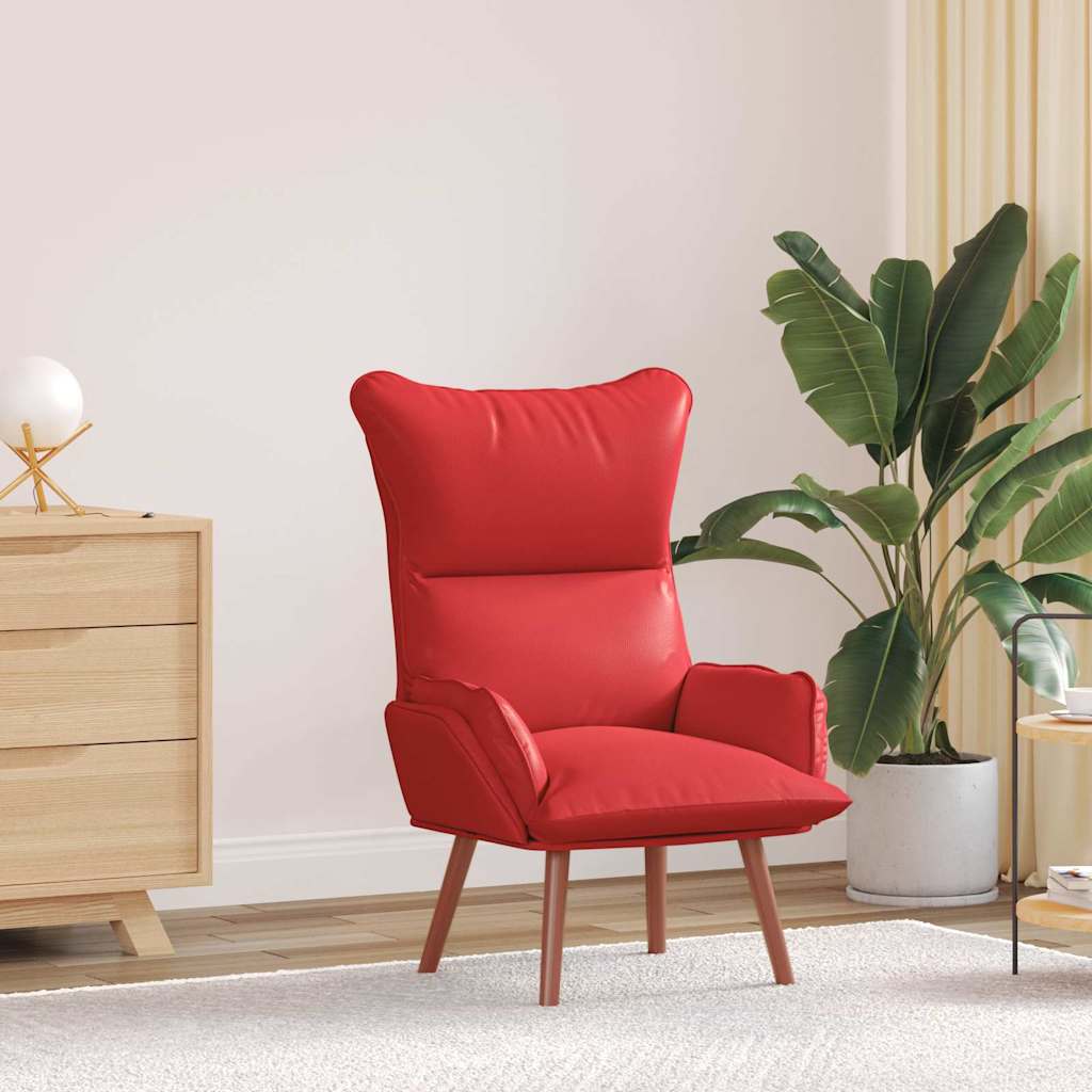 Fauteuil Rood 69 X 74 X 93 Cm Kunstleer