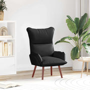 Fauteuil zwart 69x74x93 cm kunstleer