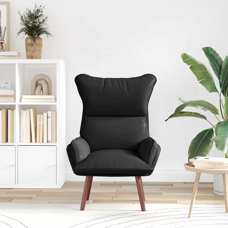 Fauteuil Zwart 69 x 74 x 93 cm Kunstleer
