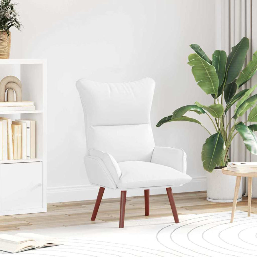 Fauteuil Wit 69 x 74 x 93 cm Kunstleer