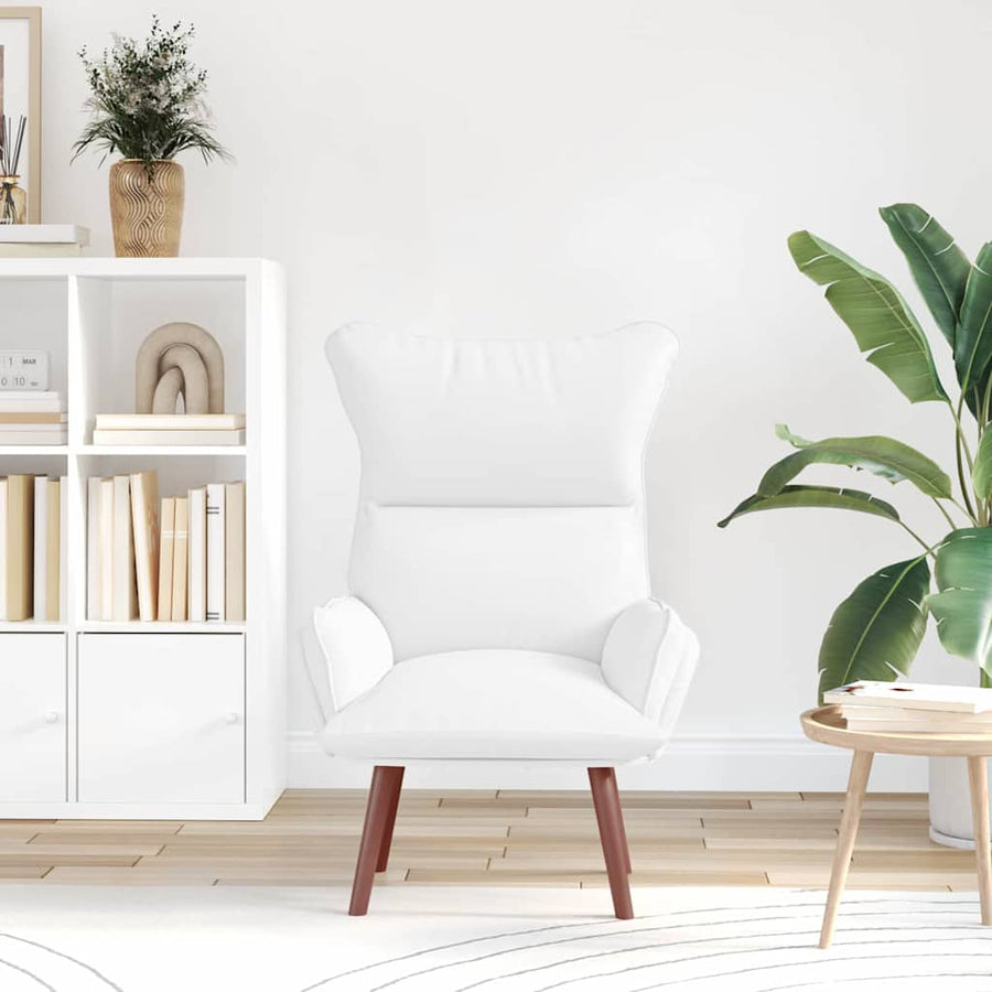 Fauteuil Wit 69 x 74 x 93 cm Kunstleer
