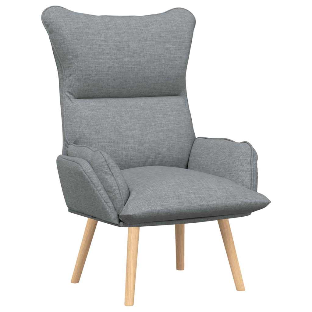 Fauteuil Lichtgrijs 69 x 74 x 93 cm Stof en multiplex