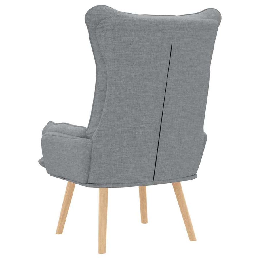 Fauteuil Lichtgrijs 69 x 74 x 93 cm Stof en multiplex