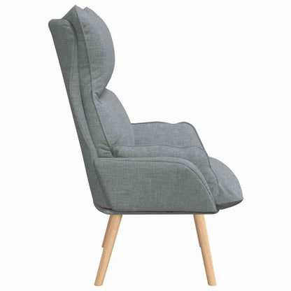 Fauteuil Lichtgrijs 69 x 74 x 93 cm Stof en multiplex