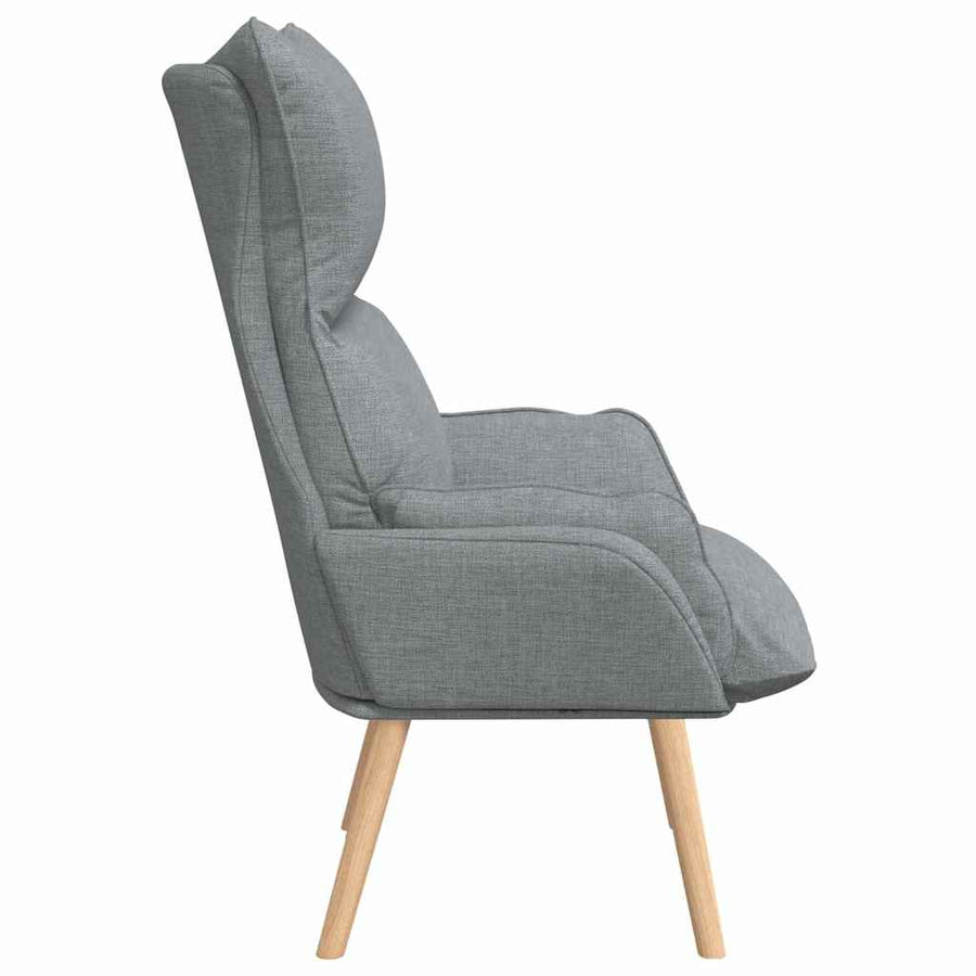 Fauteuil Lichtgrijs 69 x 74 x 93 cm Stof en multiplex
