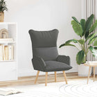 Fauteuil donkergrijs 69x74x93 cm stof multiplex