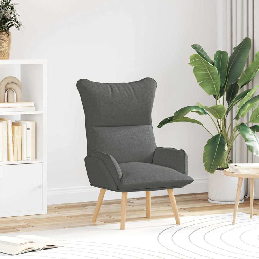 Fauteuil Donkergrijs 69 x 74 x 93 cm Stof en multiplex