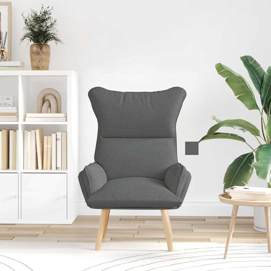 Fauteuil Donkergrijs 69 x 74 x 93 cm Stof en multiplex