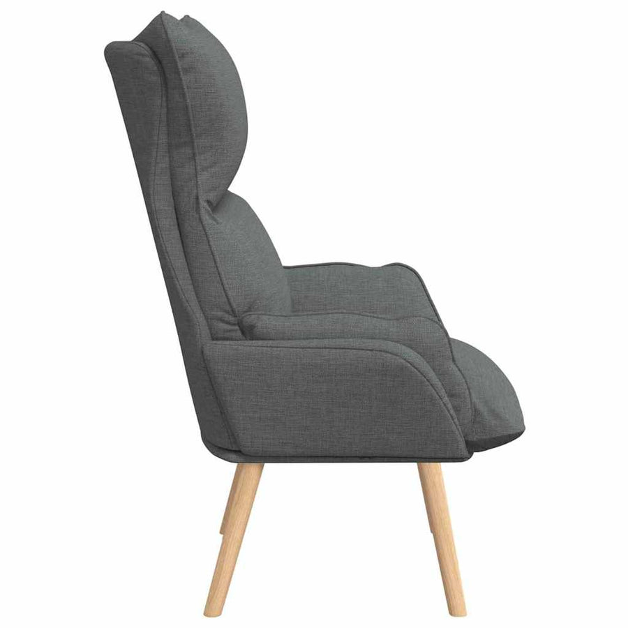 Fauteuil Donkergrijs 69 x 74 x 93 cm Stof en multiplex