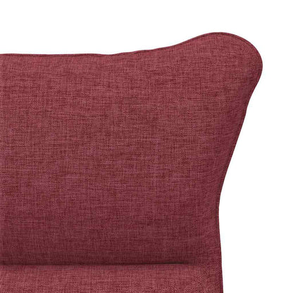 Fauteuil Wijnrood 69 x 74 x 93 cm Stof en multiplex