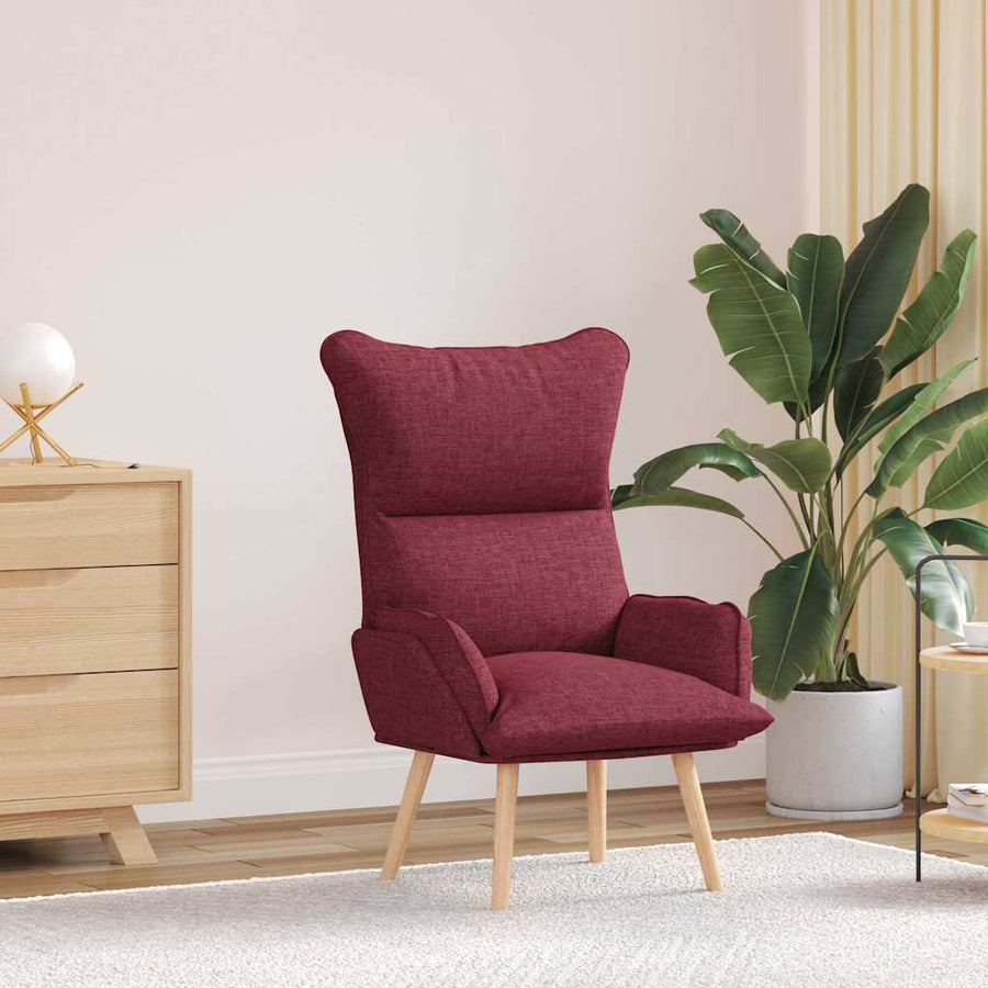 Fauteuil Wijnrood 69 x 74 x 93 cm Stof en multiplex