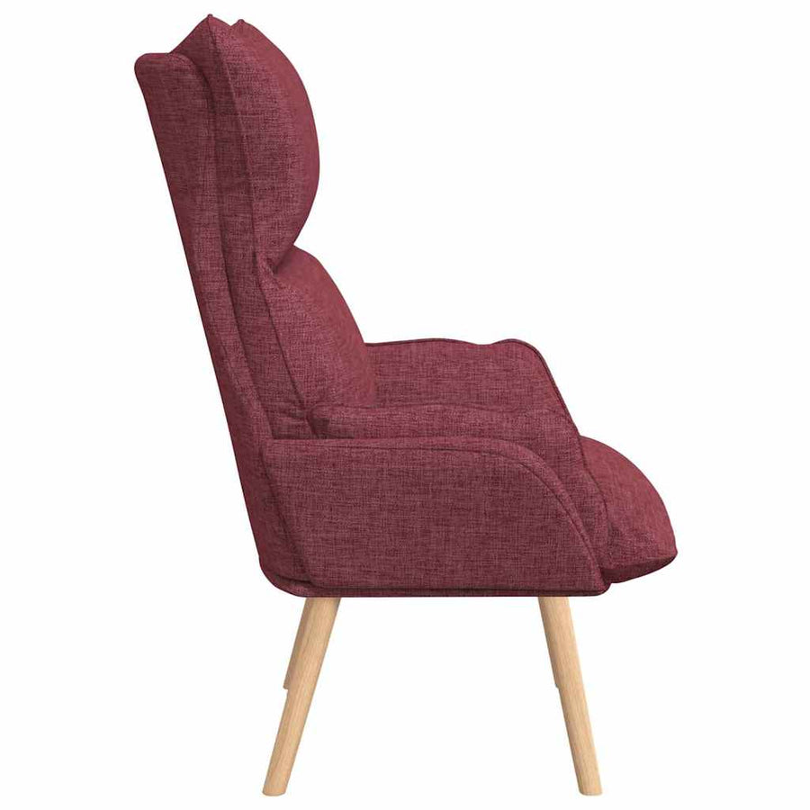 Fauteuil Wijnrood 69 x 74 x 93 cm Stof en multiplex