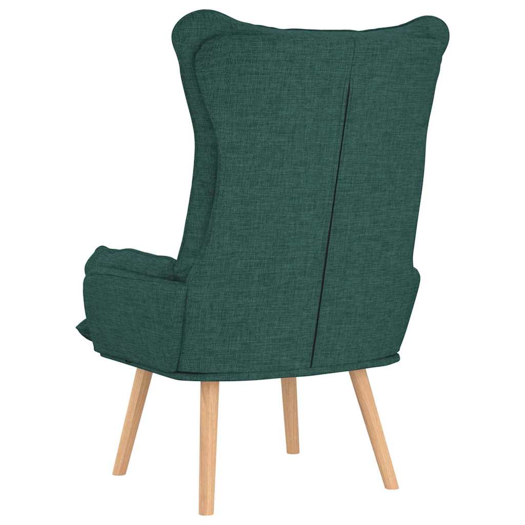 Fauteuil Donkergroen 69 x 74 x 93 cm Stof en multiplex