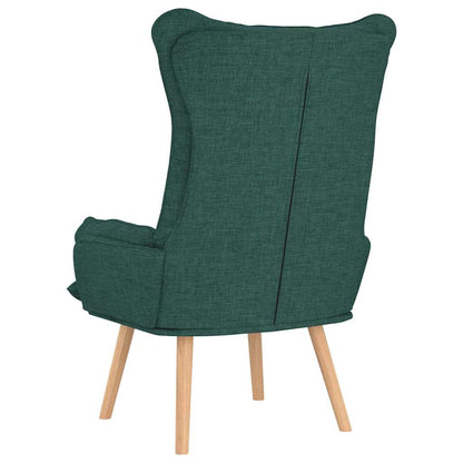 Fauteuil Donkergroen 69 x 74 x 93 cm Stof en multiplex