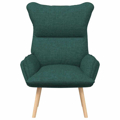 Fauteuil Donkergroen 69 x 74 x 93 cm Stof en multiplex
