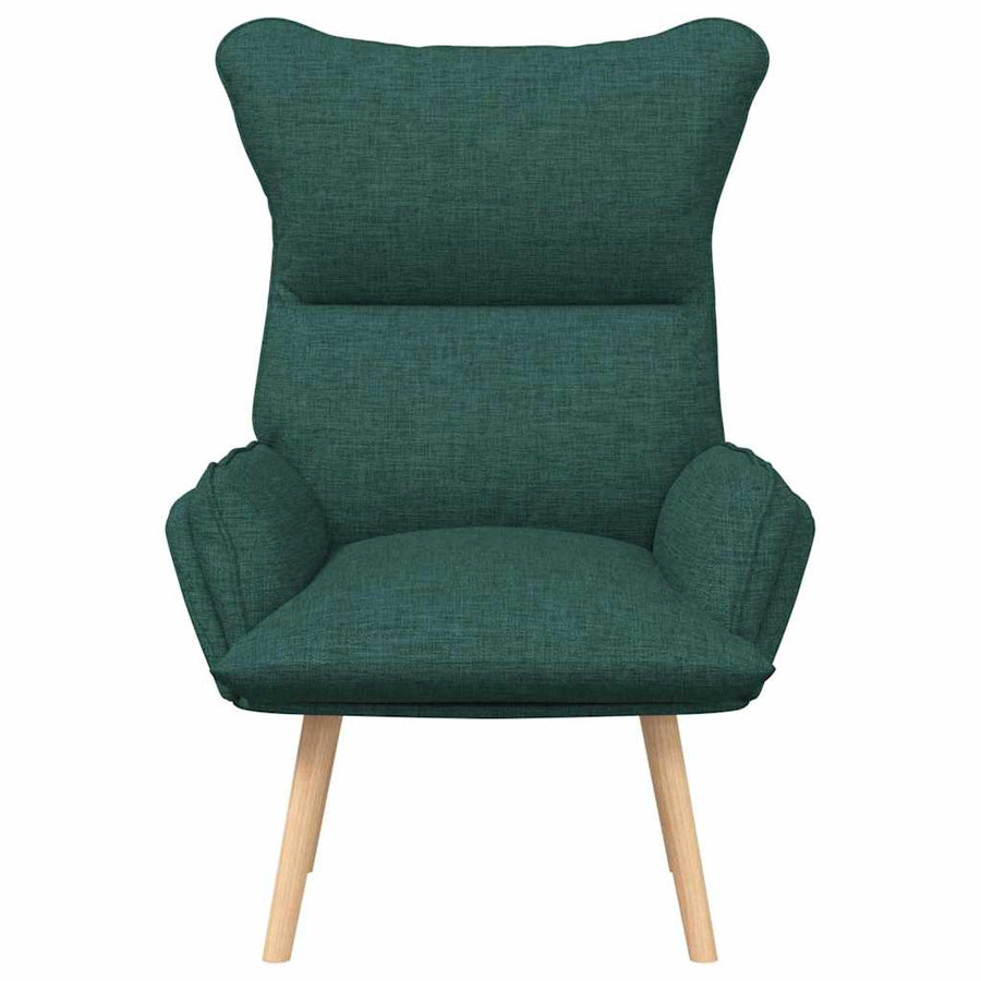 Fauteuil Donkergroen 69 x 74 x 93 cm Stof en multiplex