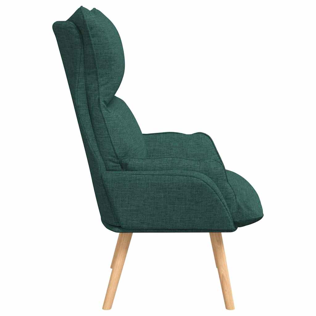 Fauteuil Donkergroen 69 x 74 x 93 cm Stof en multiplex