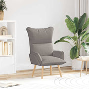 Fauteuil taupe 69x74x93 cm stof multiplex