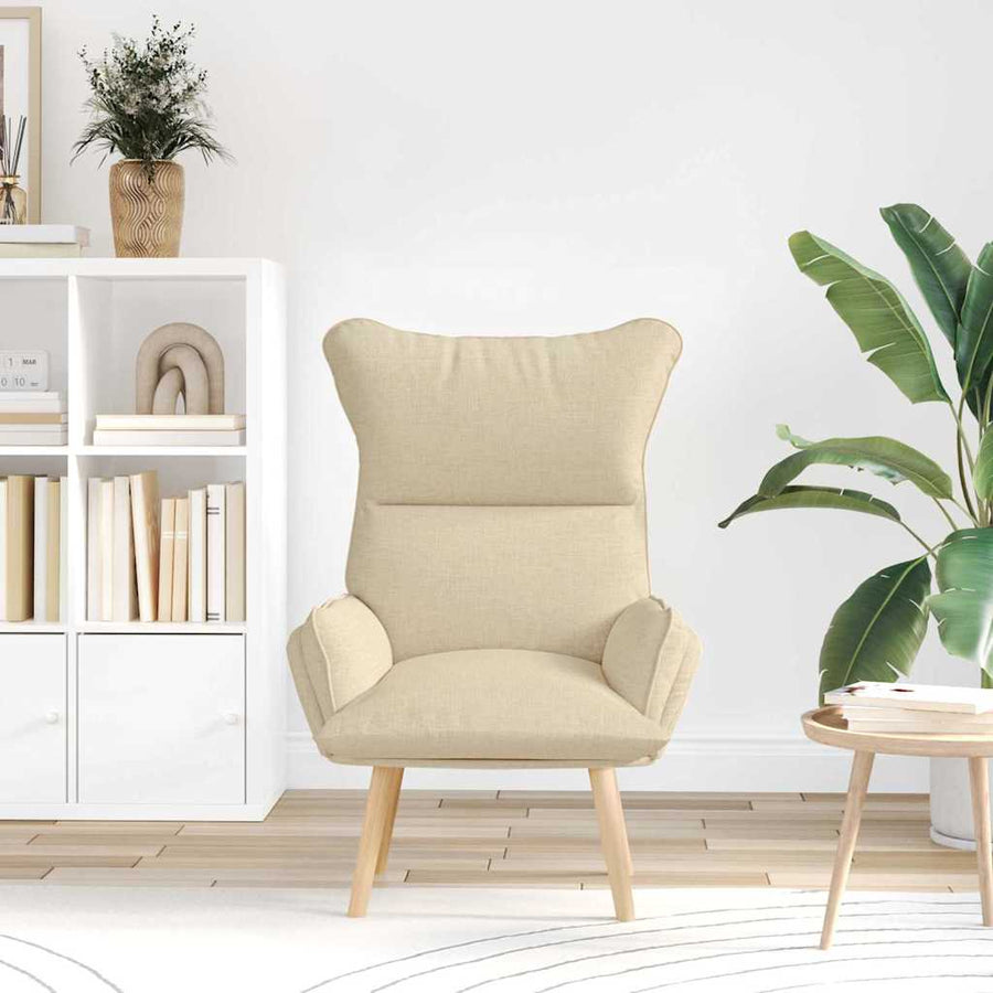Fauteuil Crème 69 x 74 x 93 cm Stof en multiplex