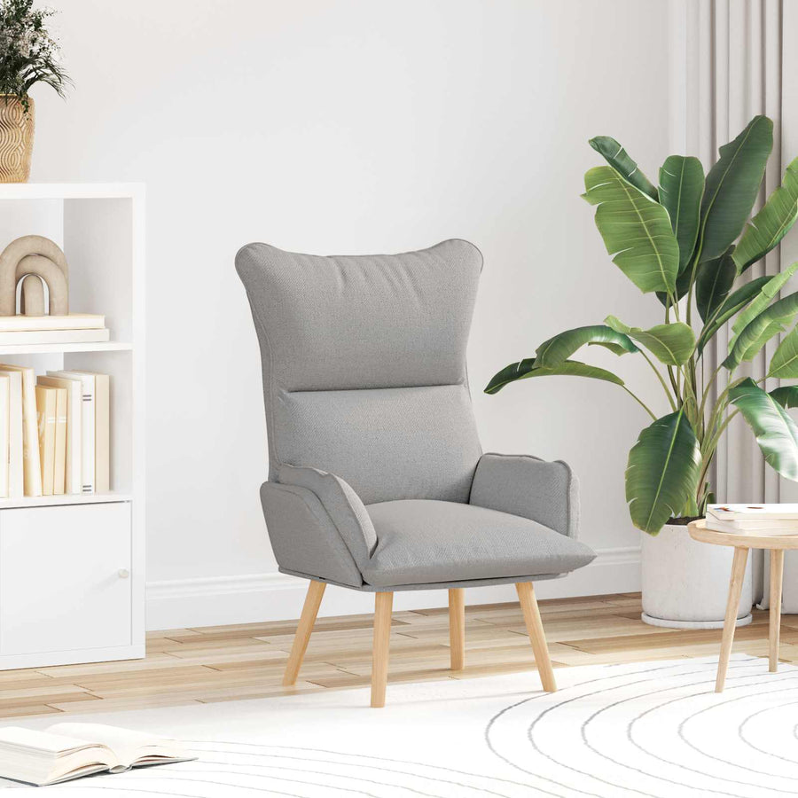 Fauteuil Wolkengrijs 69 x 74 x 93 cm Stof en multiplex