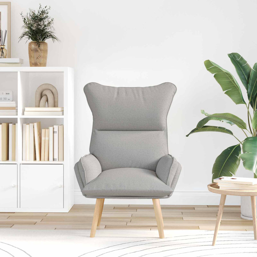Fauteuil Wolkengrijs 69 x 74 x 93 cm Stof en multiplex