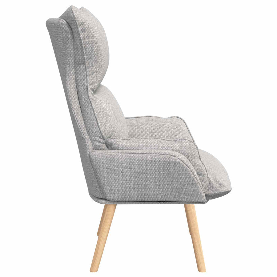 Fauteuil Wolkengrijs 69 x 74 x 93 cm Stof en multiplex